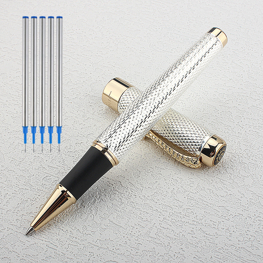 Stationery Supplies Business - Jinhao 1200 Gold/Silver Metal 0.7MM nib