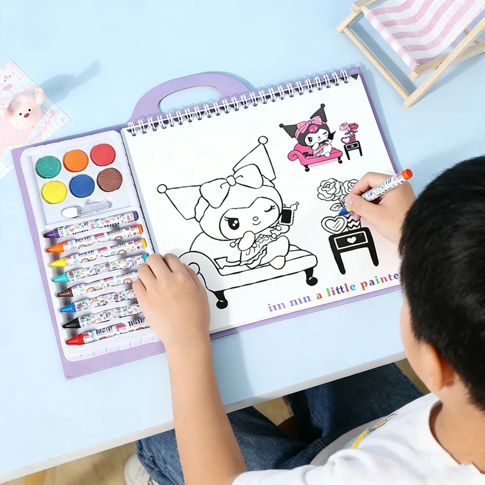 Stationery Supply - new 2026 Anime Sanrio Crayon Doodle