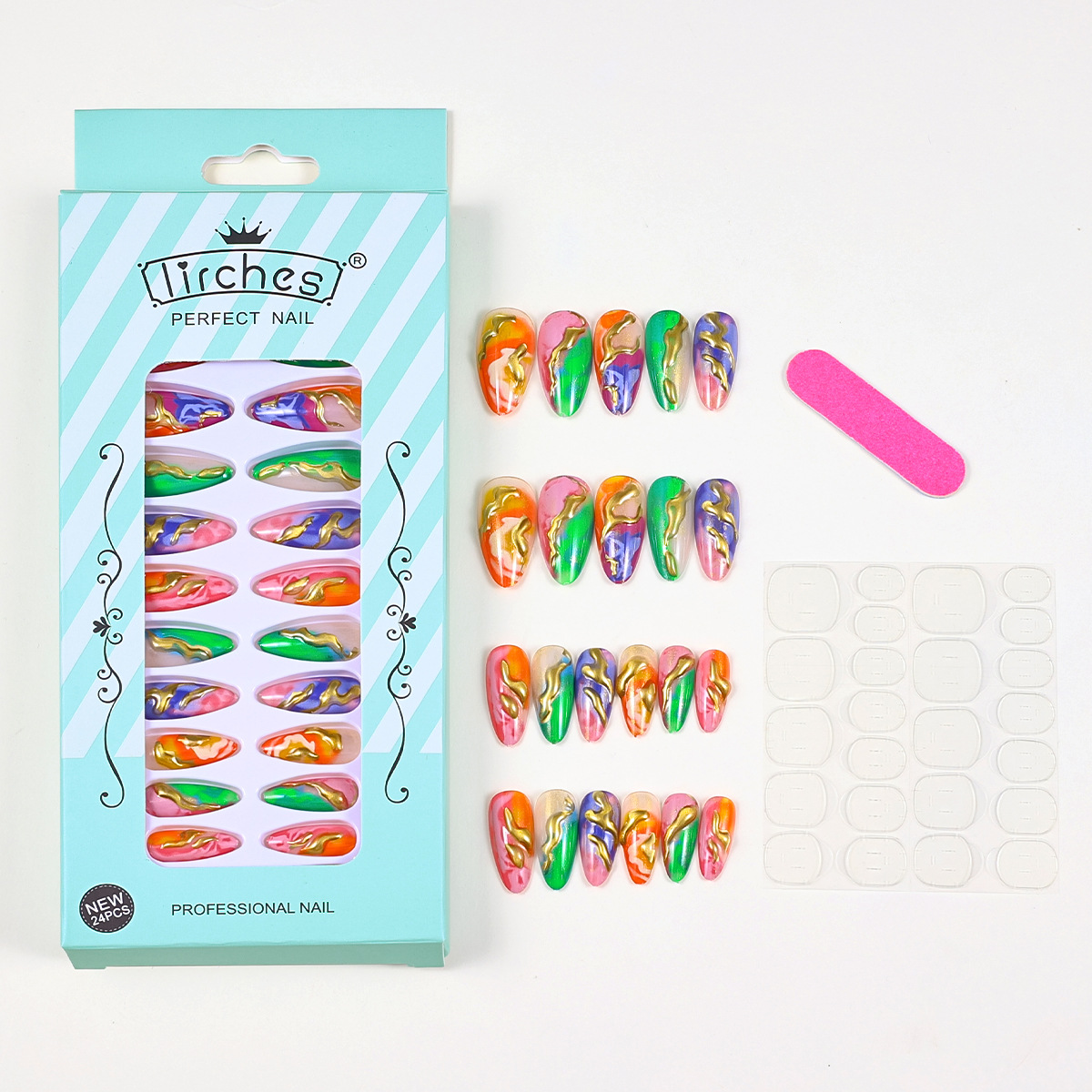 Press on Nails Almond Shaped M - Glue Stick Pack avis et prix