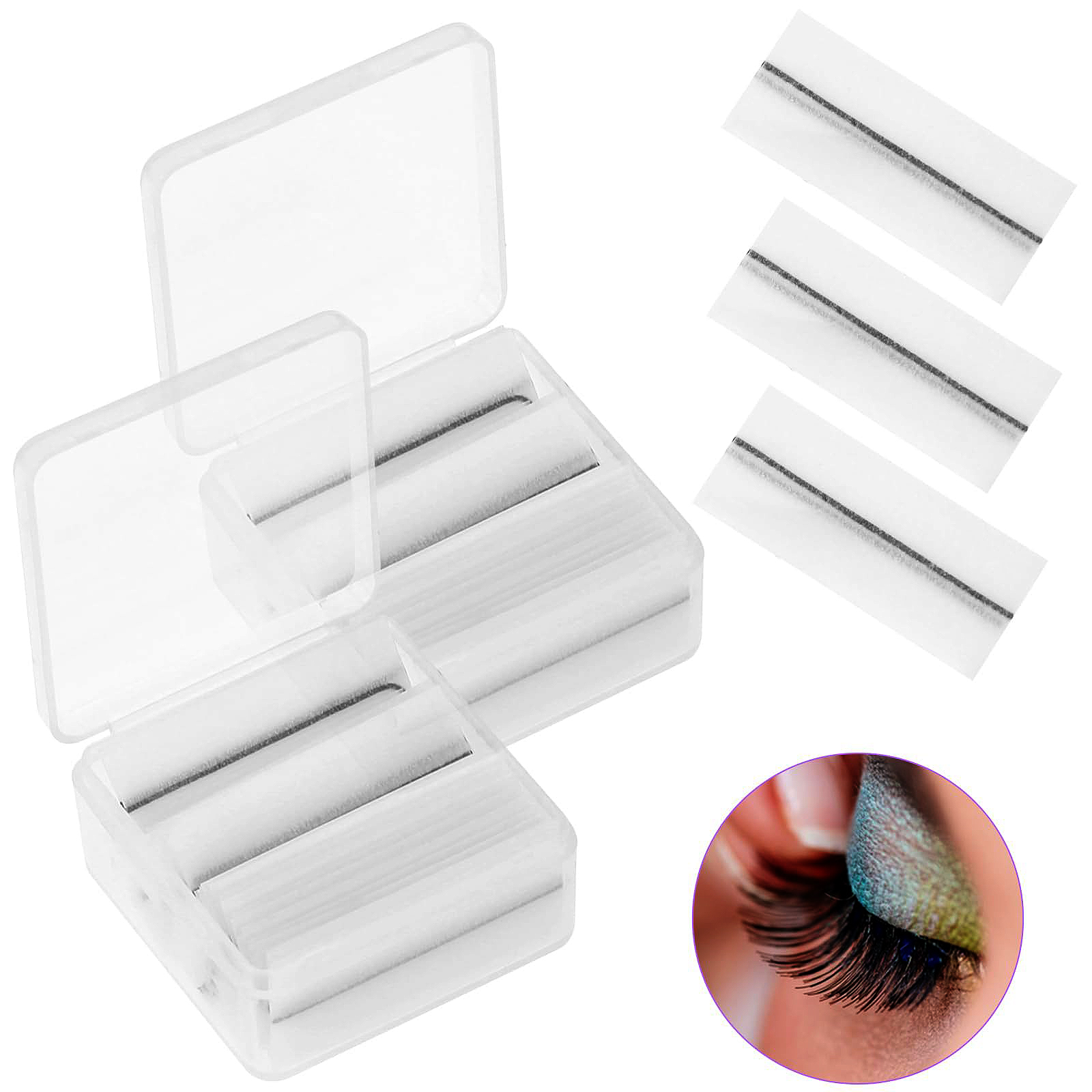 80PCS Eyelash Adhesive Strips, - Glue Stick Pack avis et prix