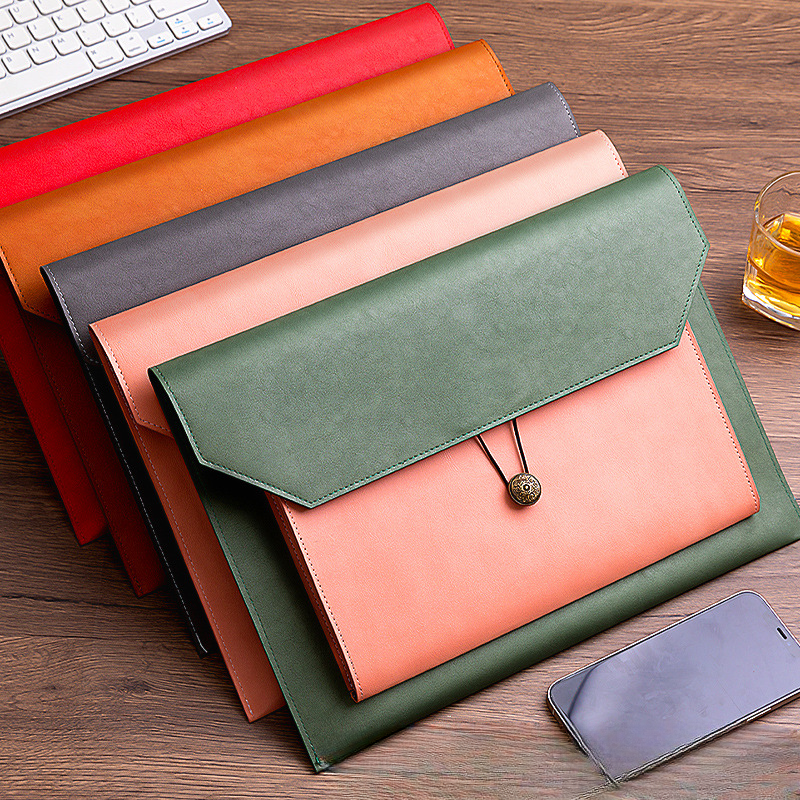 Leather File Bag A4 Paper File - Portfolio Folder Zip avis et prix