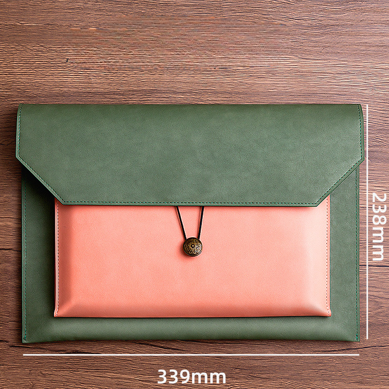 Leather File Bag A4 Paper File - Portfolio Folder Zip avis et prix