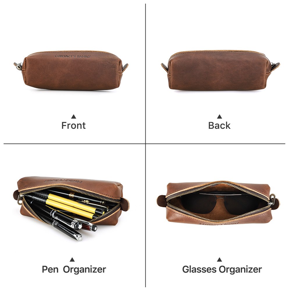 Retro Leather Pencil Case High - Stationery Supplies Business avis et prix
