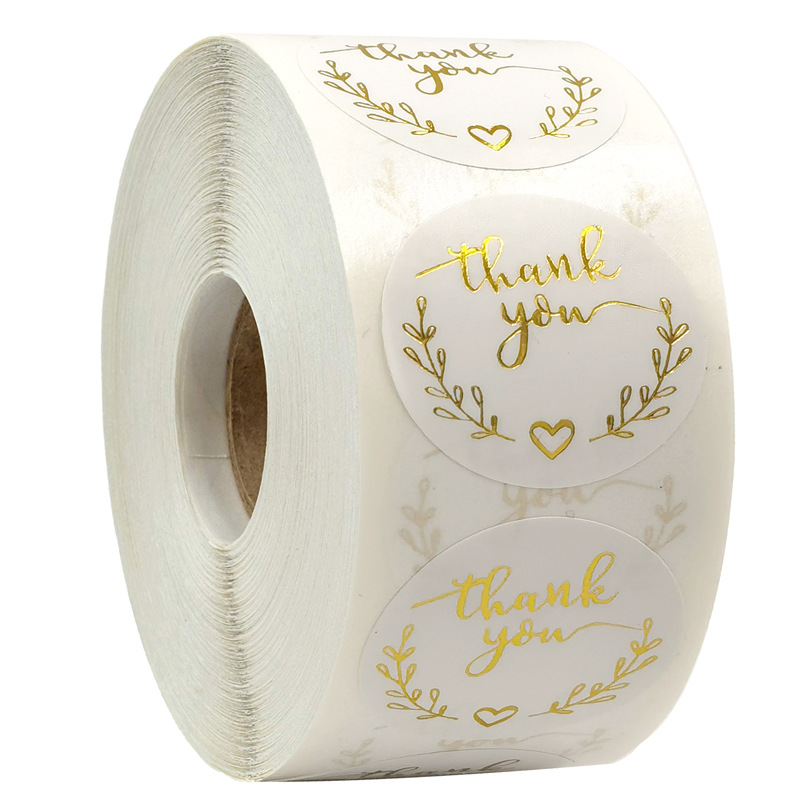 100-500pcs Gold Thank You Stic - Stationery Supplies Business avis et prix