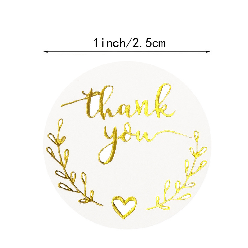100-500pcs Gold Thank You Stic - Stationery Supplies Business avis et prix