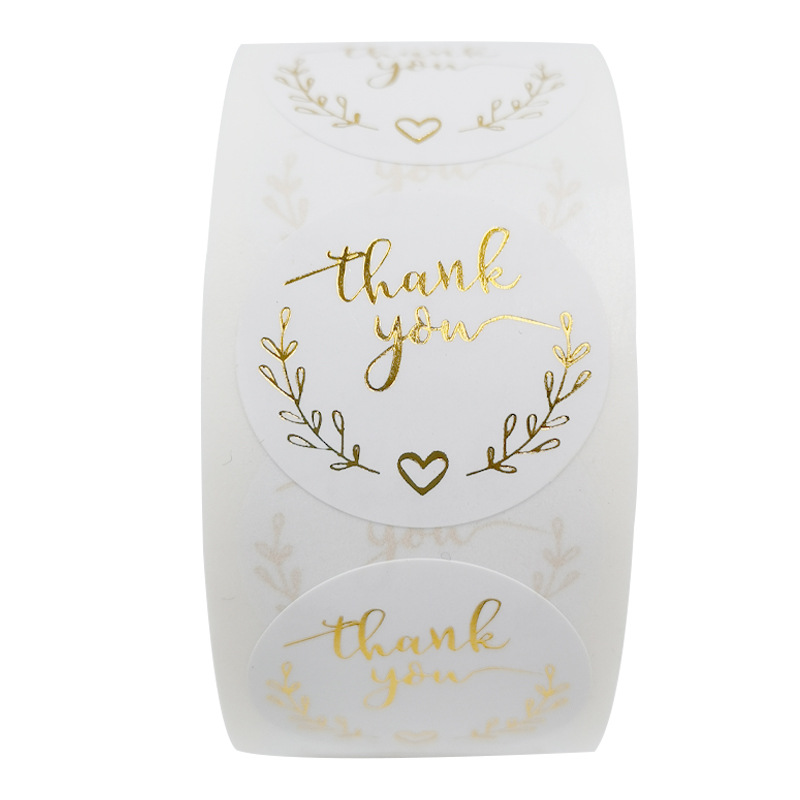 100-500pcs Gold Thank You Stic - Stationery Supplies Business avis et prix