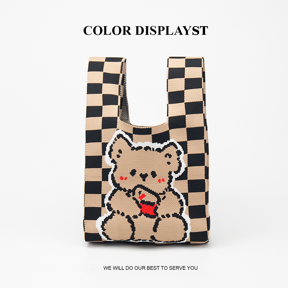 Cute Knitted Handbag for Girls - Pencil Case Large avis et prix