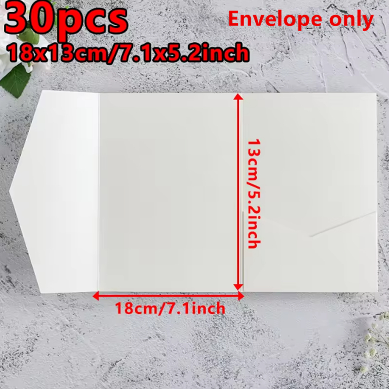30pcs 18x13cm Green Envelopes  - Stationery Supplies Business avis et prix
