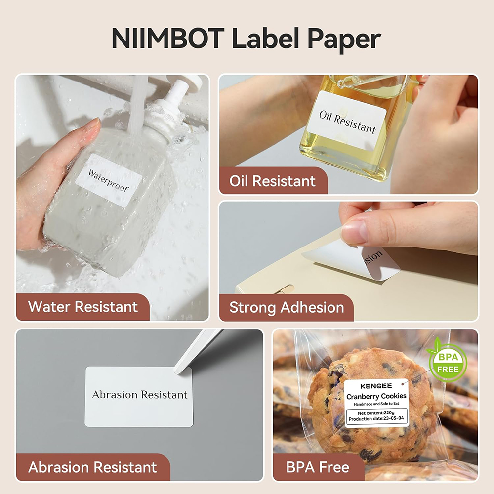 NIIMBOT Thermal Label for B1 B - Label Printer Tape avis et prix