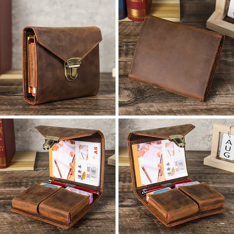 Luxury Retro Leather Notebook  - Stationery Supplies Business avis et prix