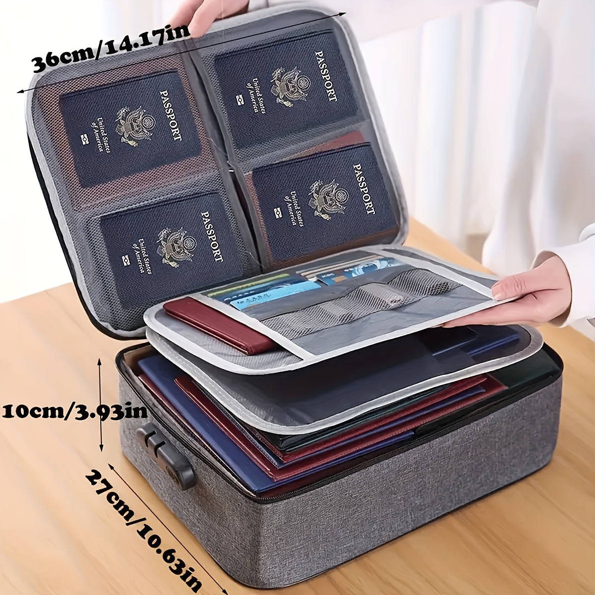 Lockable File Storage Bag,3-La - Portfolio Folder Zip avis et prix