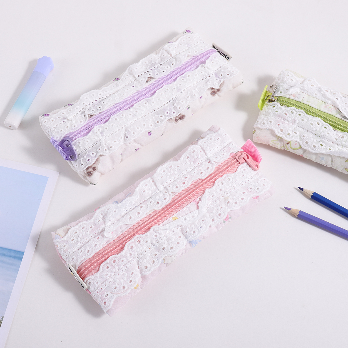 1 pc embroidered lace pencil b - Stationery Office And School Supply Stores avis et prix