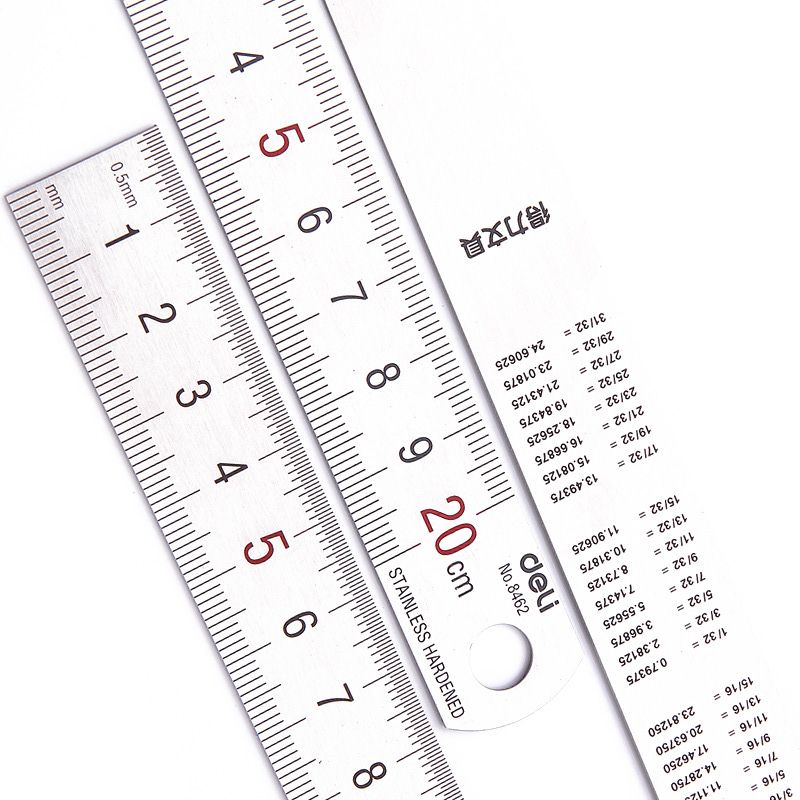Deli 20cm Stainless Steel Meta - Stationery Office And School Supply Stores avis et prix