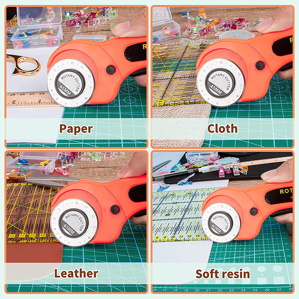 42PCS Rotary Cutter Set 45mm F - Scissors Stainless Craft avis et prix