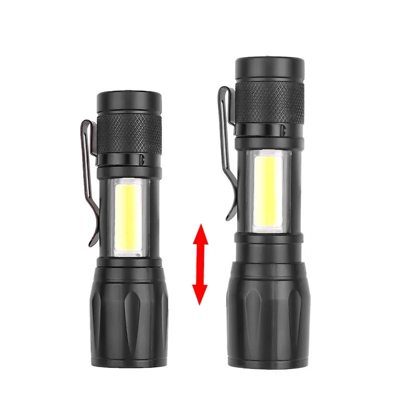 Mini LED Flashlight COB+XPE Po - Stationery Supply avis et prix