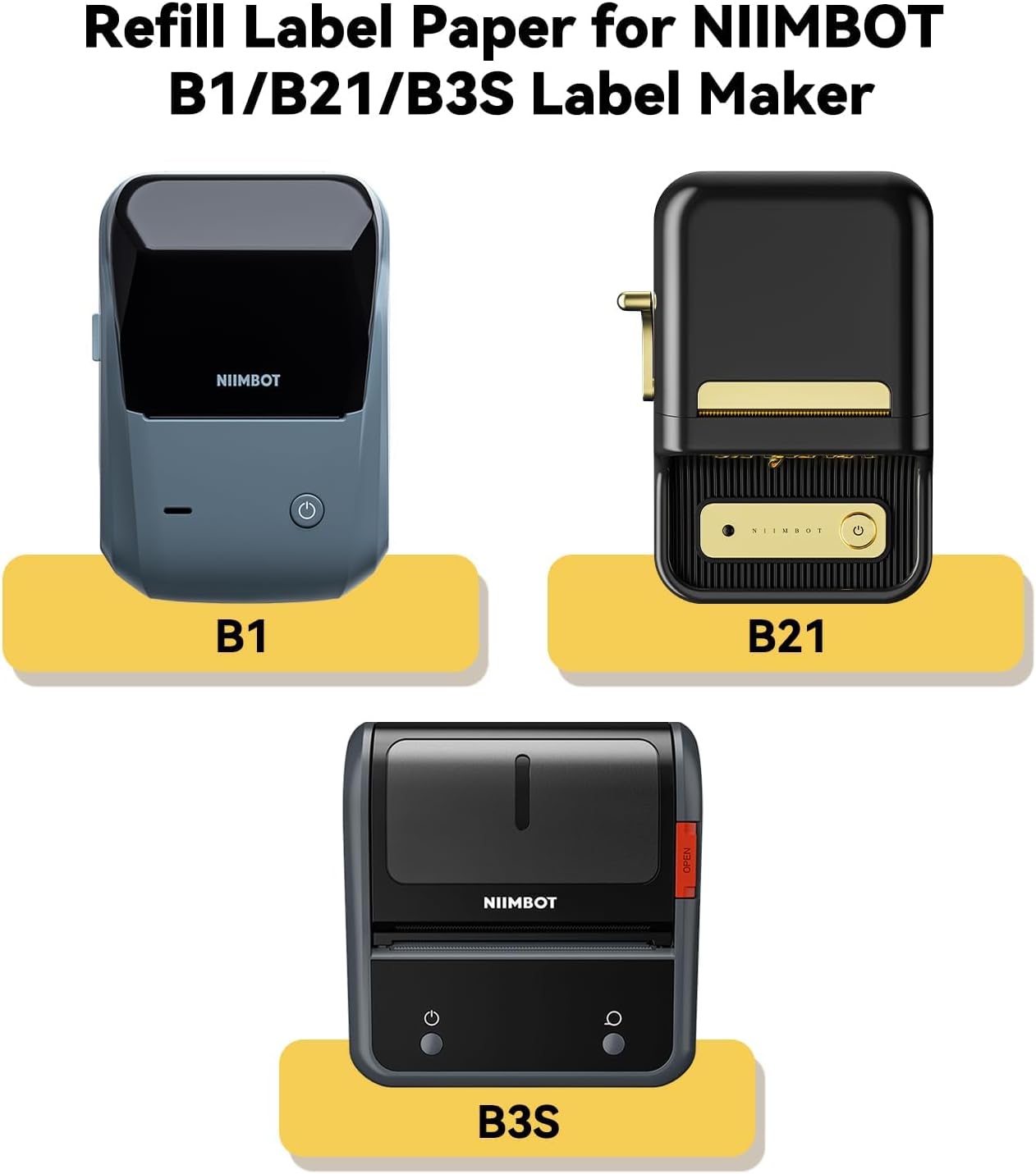 NiiMBOT B21 B1 B3S Round Label - Label Printer Tape avis et prix