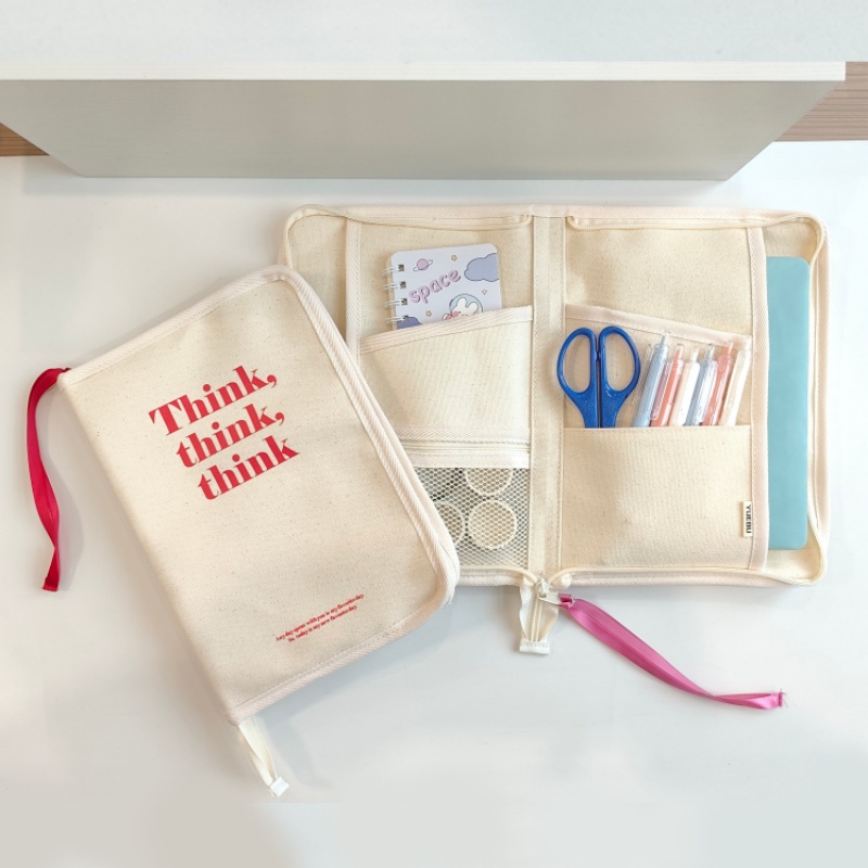 Large Capacity Canvas Planner  - Portfolio Folder Zip avis et prix