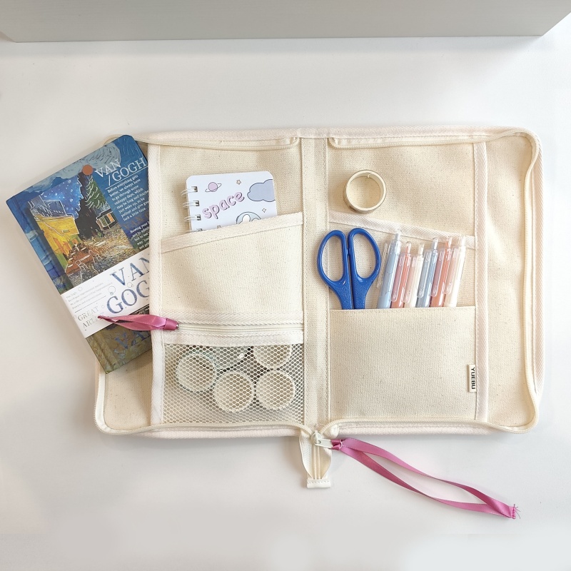 Large Capacity Canvas Planner  - Portfolio Folder Zip avis et prix
