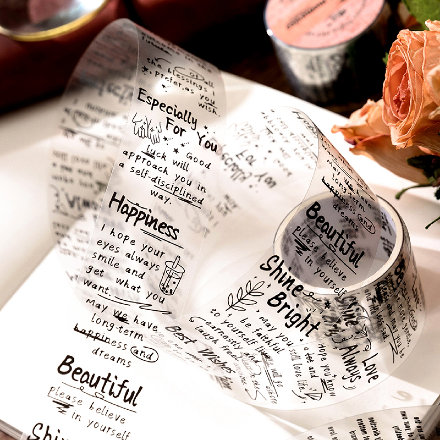 3cm/5cm*2m Transparent Materia - Label Printer Tape avis et prix
