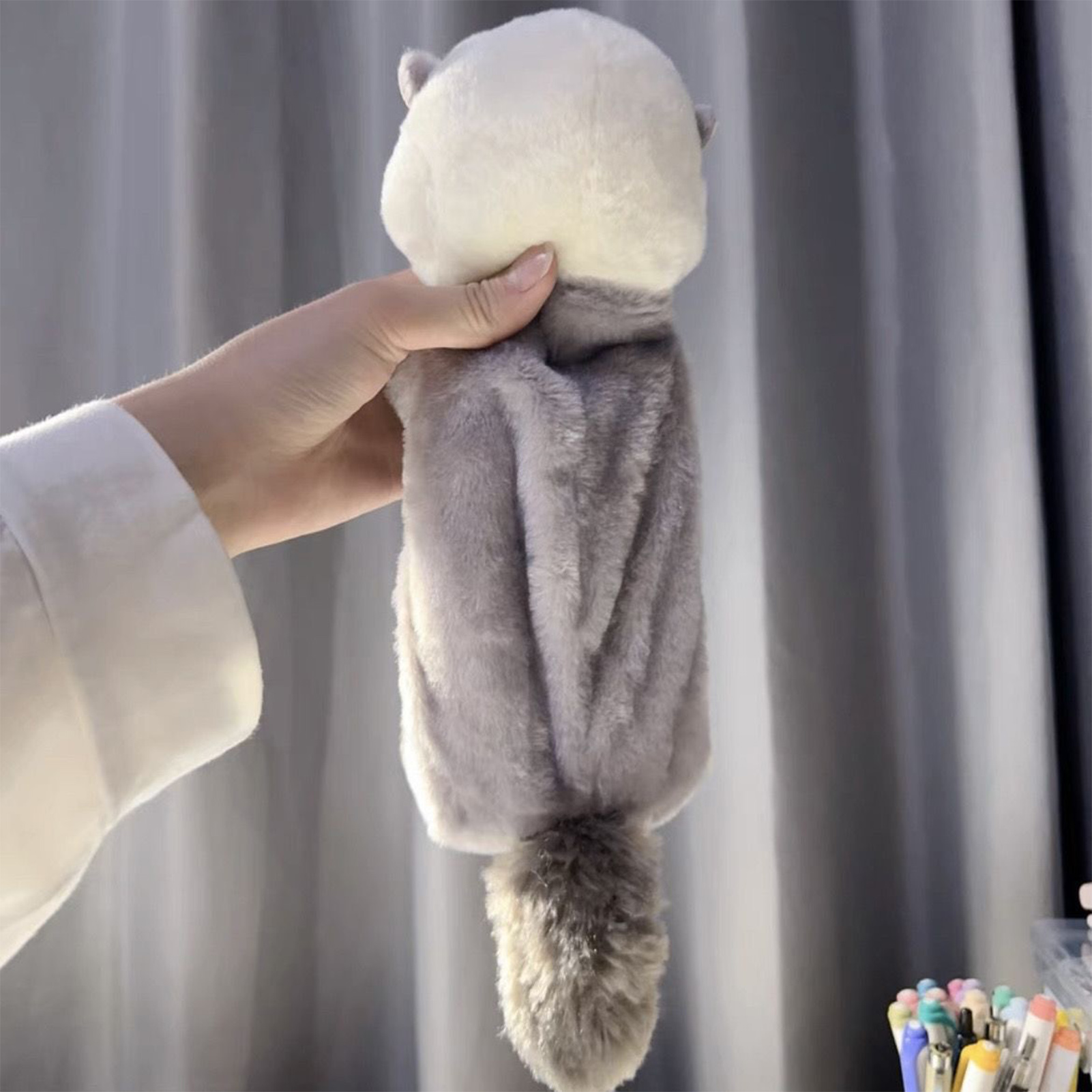 Creative Plush Toy Pencil Case - Stationery Supply avis et prix