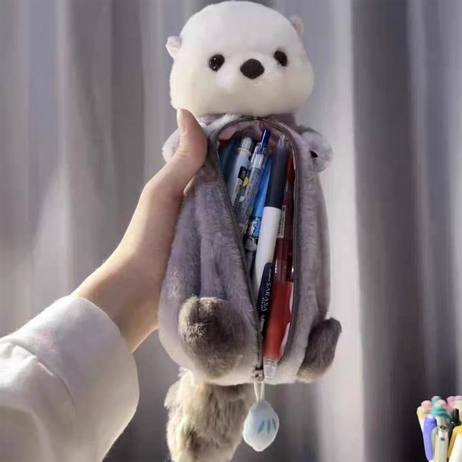 Creative Plush Toy Pencil Case - Stationery Supply avis et prix