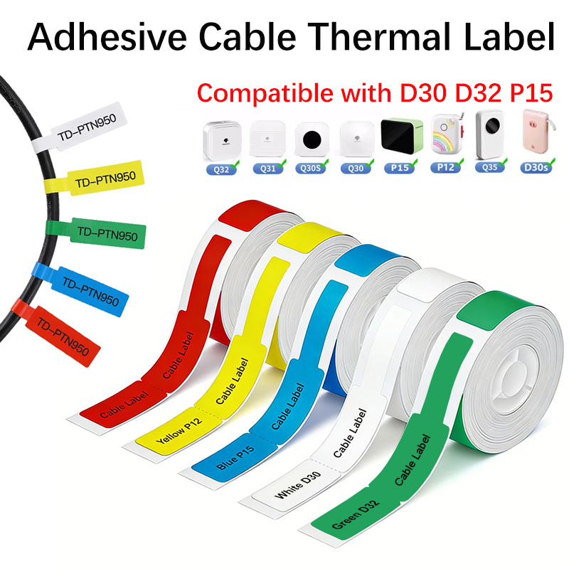 12*109mm Cable Thermal Label S - Label Printer Tape avis et prix