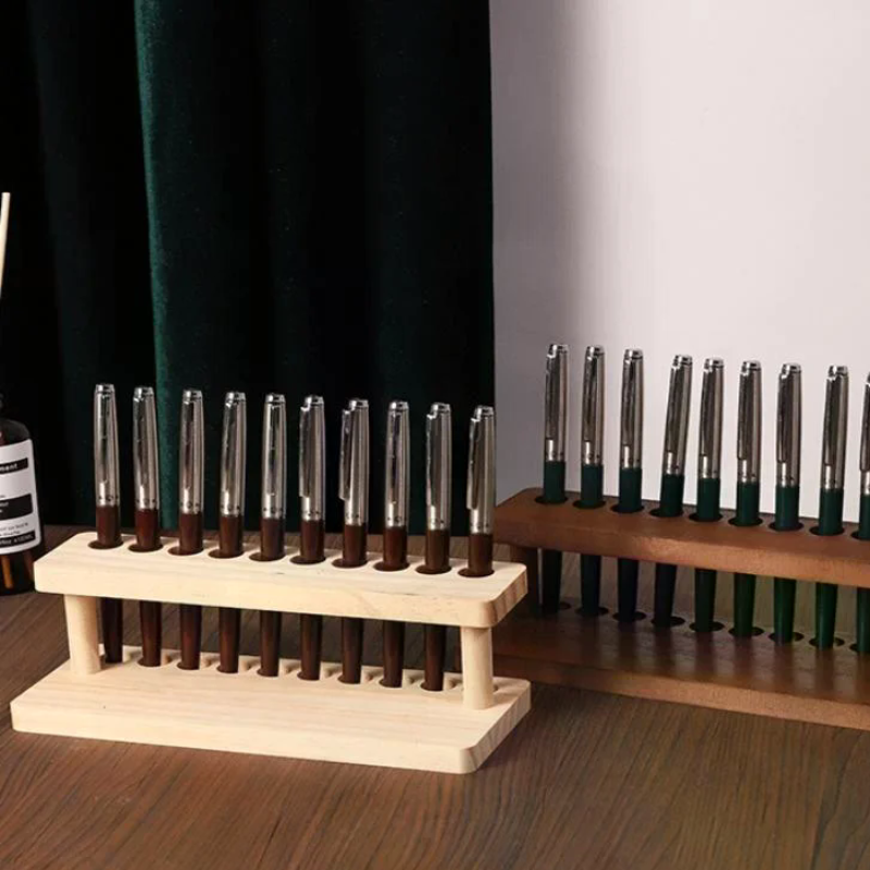Walnut Wood Test Tube Rack Mul - Stationery Office avis et prix