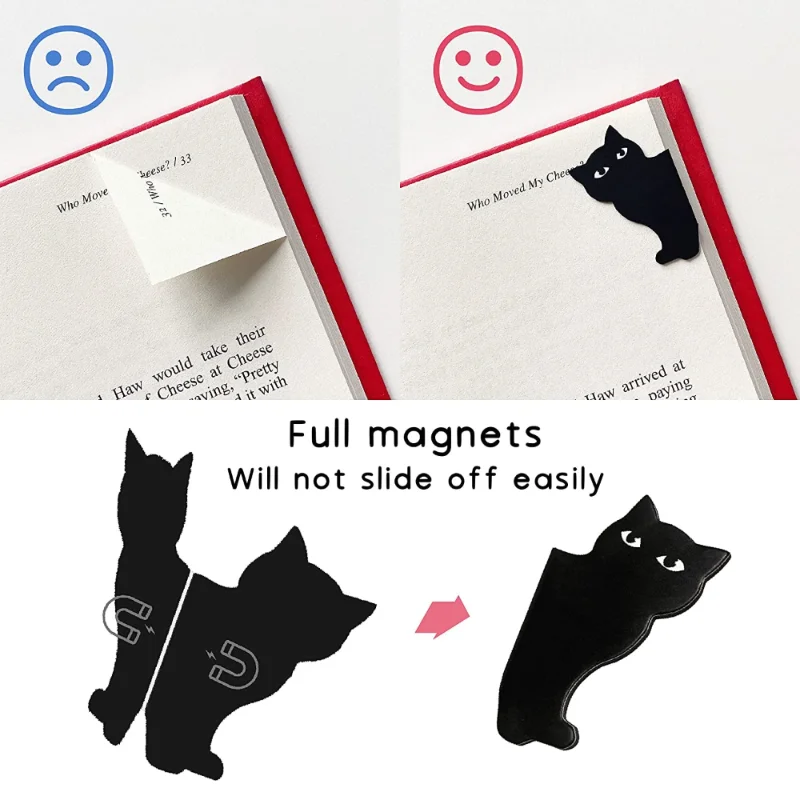 6 Pcs/set Cute Cat Magnet Book - Paperclip Magnetic Set avis et prix