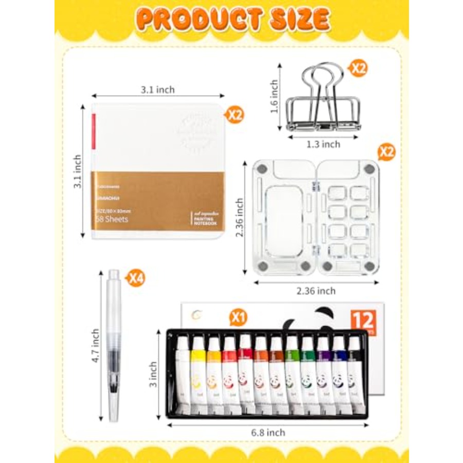 Mini Watercolor Paint Set Trav - Paperclip Magnetic Set avis et prix
