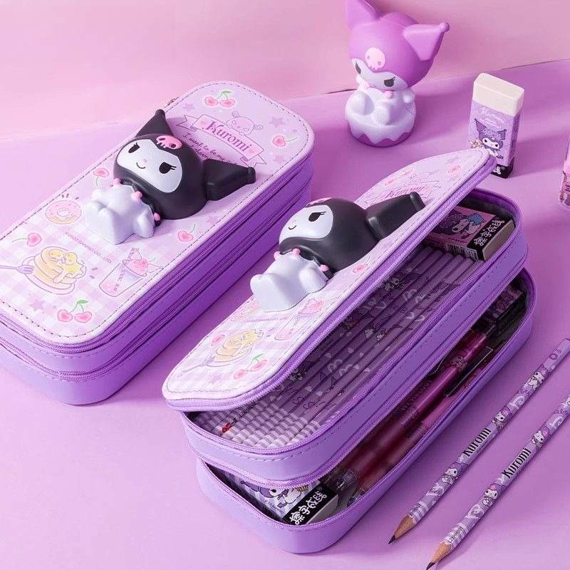 Sanrio 3D Kuromi Melody Double - Pencil Case Large avis et prix