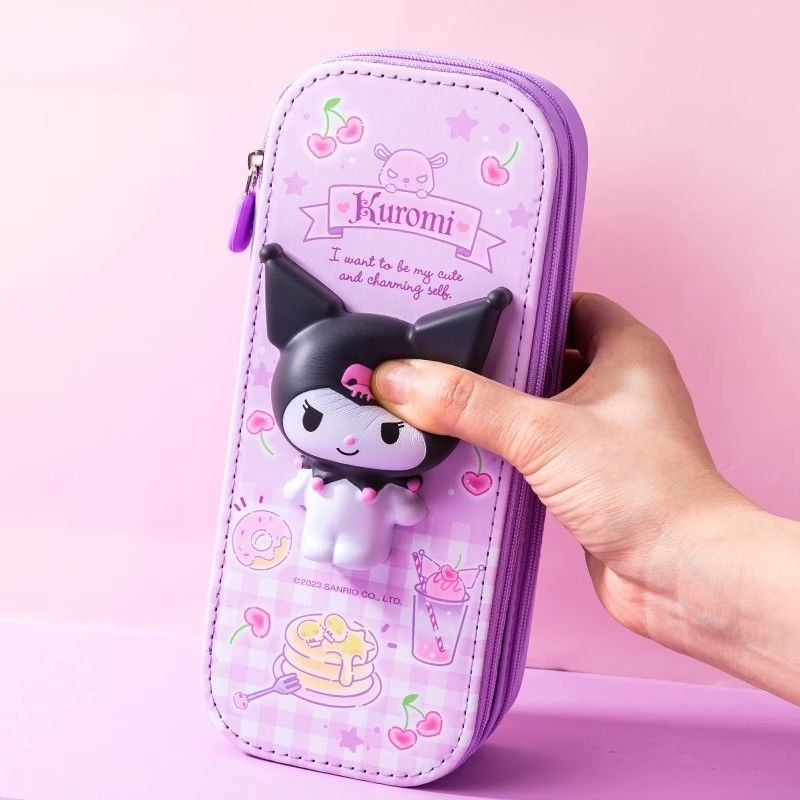 Sanrio 3D Kuromi Melody Double - Pencil Case Large avis et prix