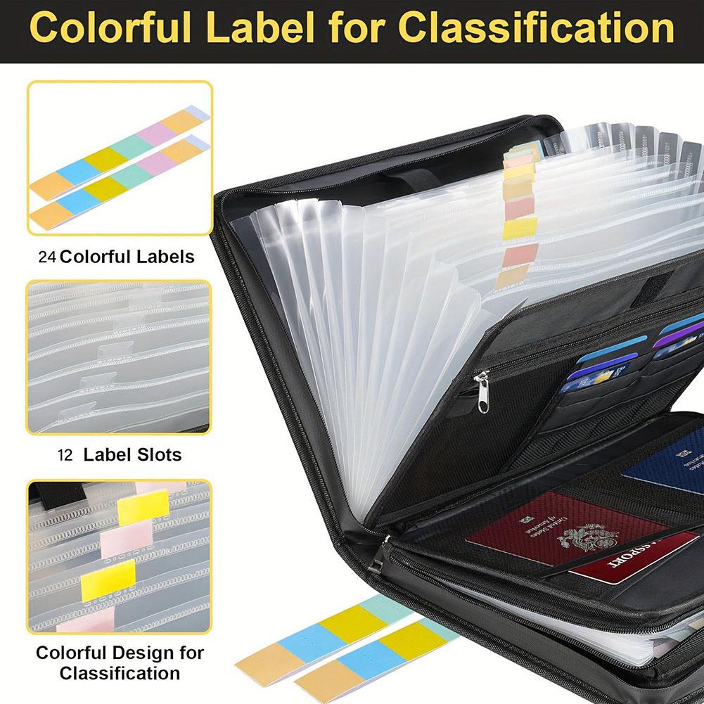 A4 Zipper File Bag Waterproof  - Portfolio Folder Zip avis et prix