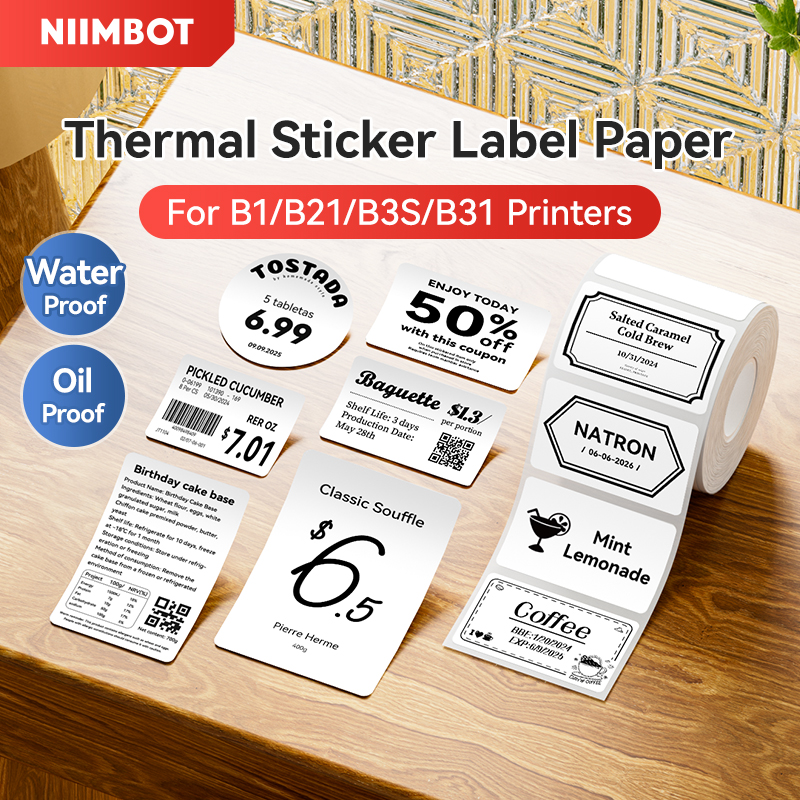 NIIMBOT Thermal Sticker Label  - Label Printer Tape avis et prix