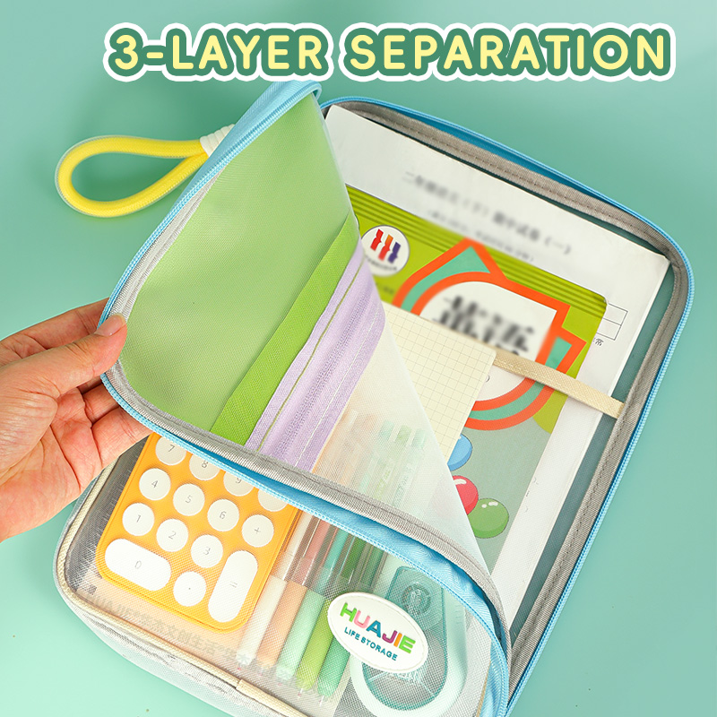 HUAJIE Student Handheld File B - Portfolio Folder Zip avis et prix
