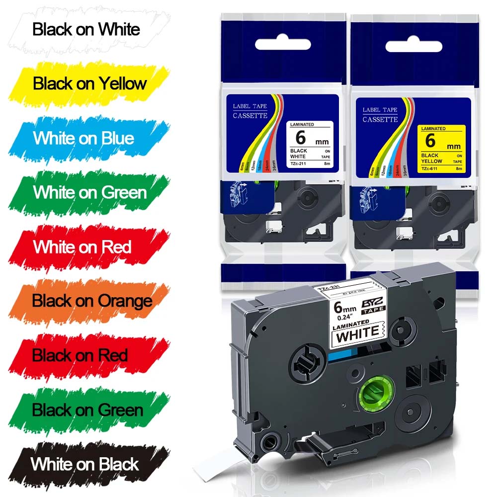 1pack TZe211 Ptouch 6mm/0.24“  - Label Printer Tape avis et prix