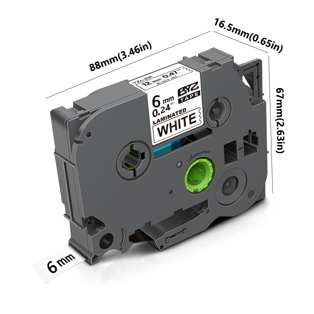 1pack TZe211 Ptouch 6mm/0.24“  - Label Printer Tape avis et prix