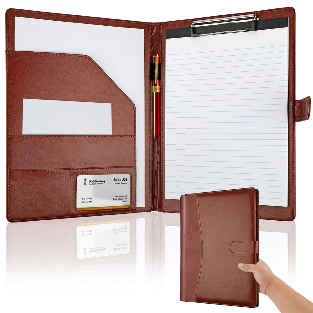 Multifunctional leather folder - Portfolio Folder Zip avis et prix