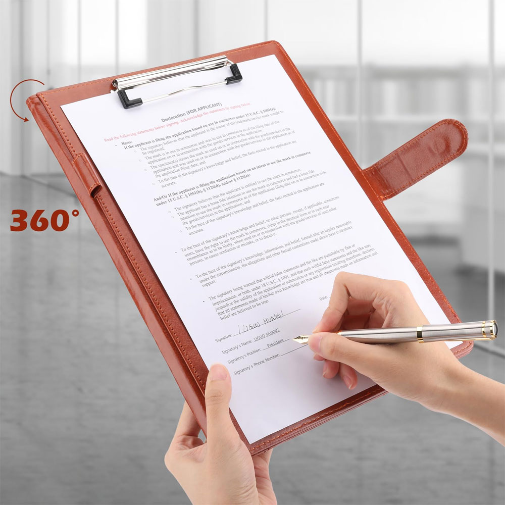 Multifunctional leather folder - Portfolio Folder Zip avis et prix