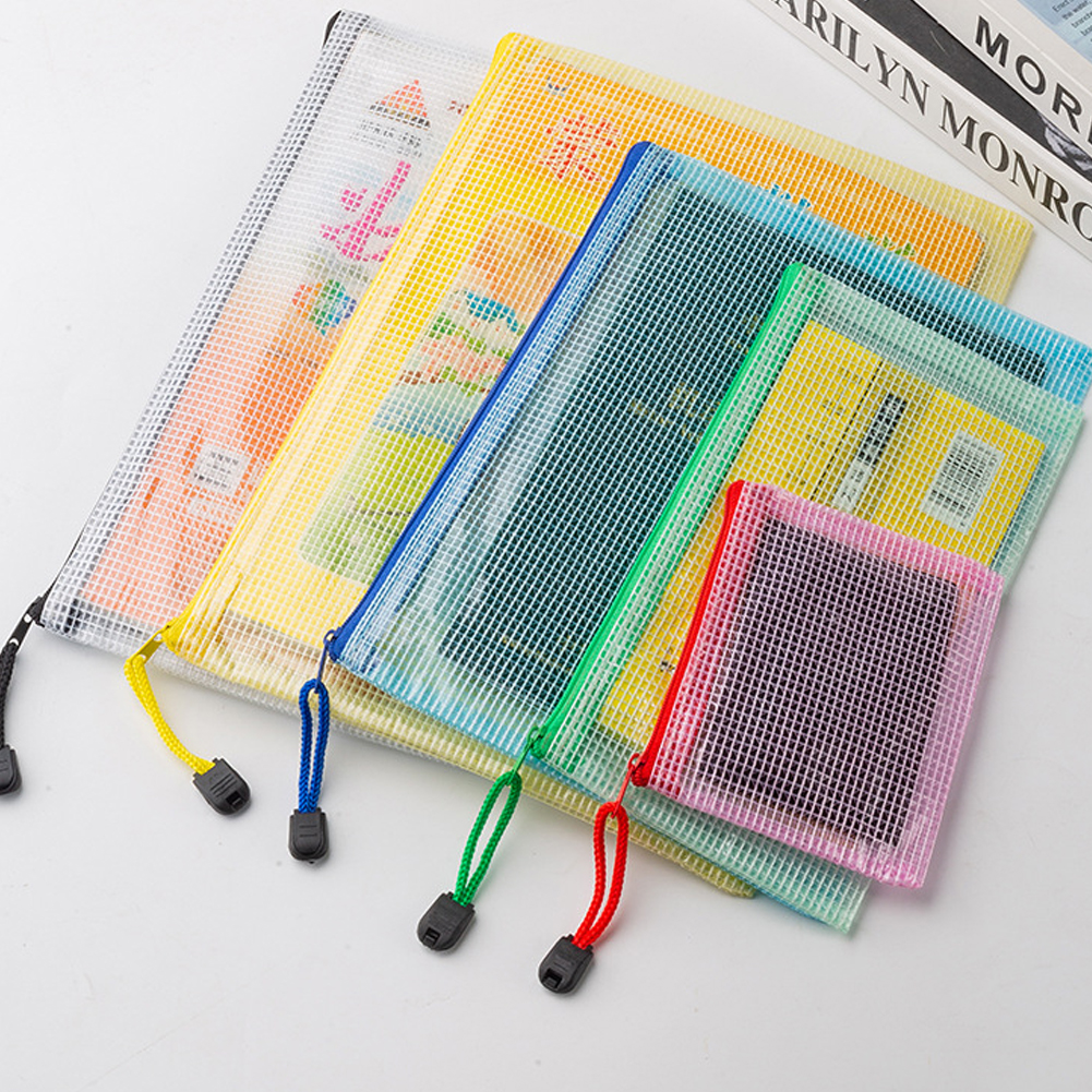 10Pcs Mesh Zipper Pouch A5 A6  - Portfolio Folder Zip avis et prix