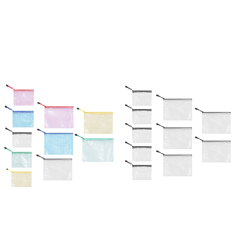 10Pcs Mesh Zipper Pouch A5 A6  - Portfolio Folder Zip avis et prix