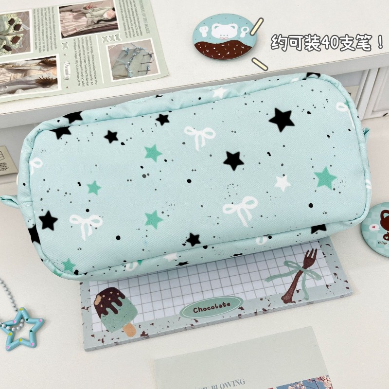 Ins Style Mint Star Mini Squar - Pencil Case Large avis et prix