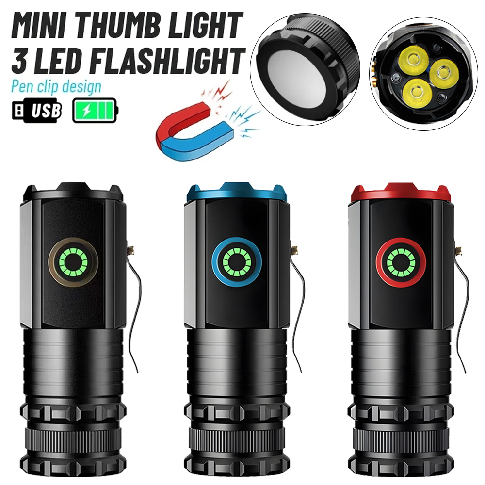 Portable Powerful Mini LED Fla - Stationery Supply avis et prix