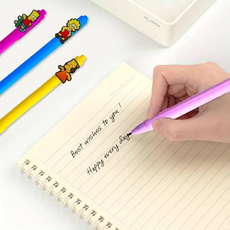 4pcs/set Simpsons Neutral Pen  - Stationery Supply avis et prix