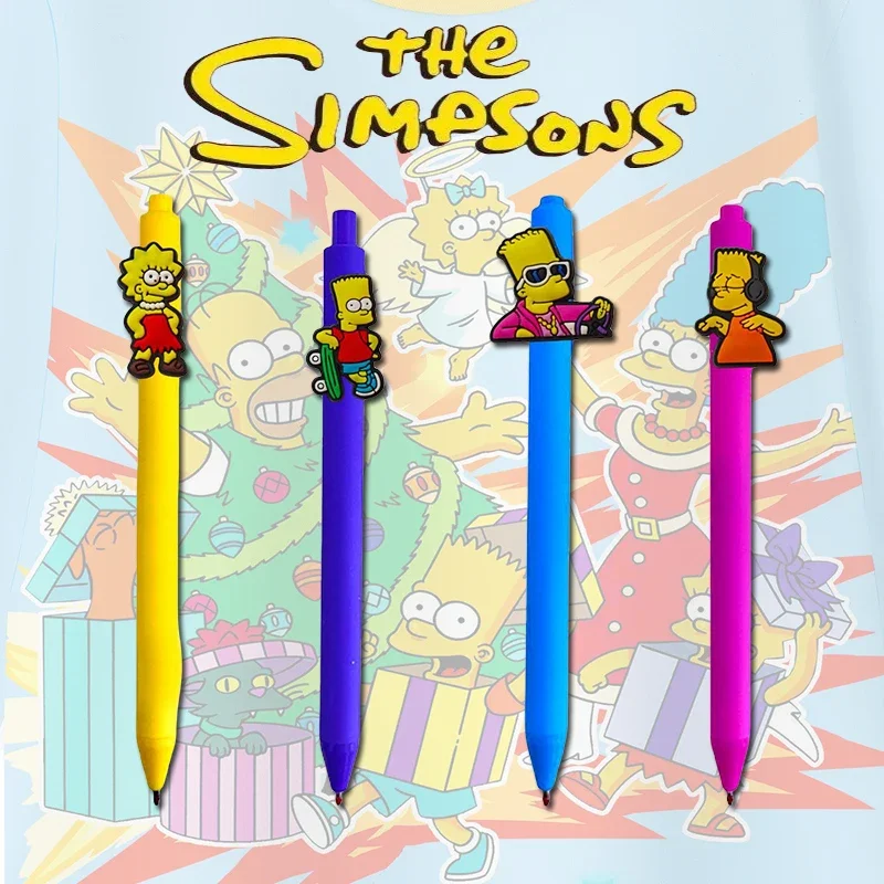 4pcs/set Simpsons Neutral Pen  - Stationery Supply avis et prix