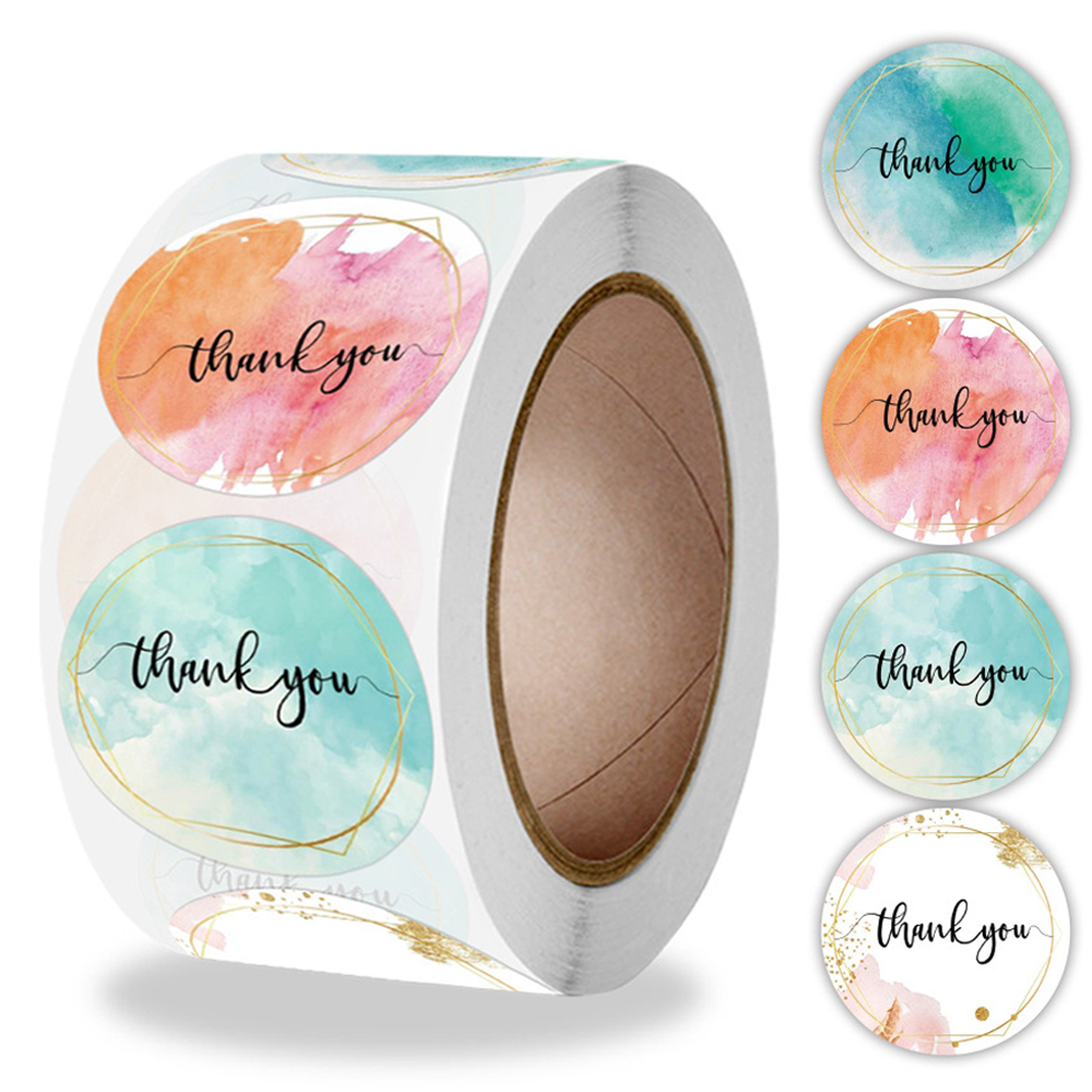 100-500 Pcs Thank You Stickers - Stationery Supplies Business avis et prix