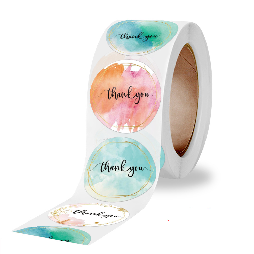 100-500 Pcs Thank You Stickers - Stationery Supplies Business avis et prix