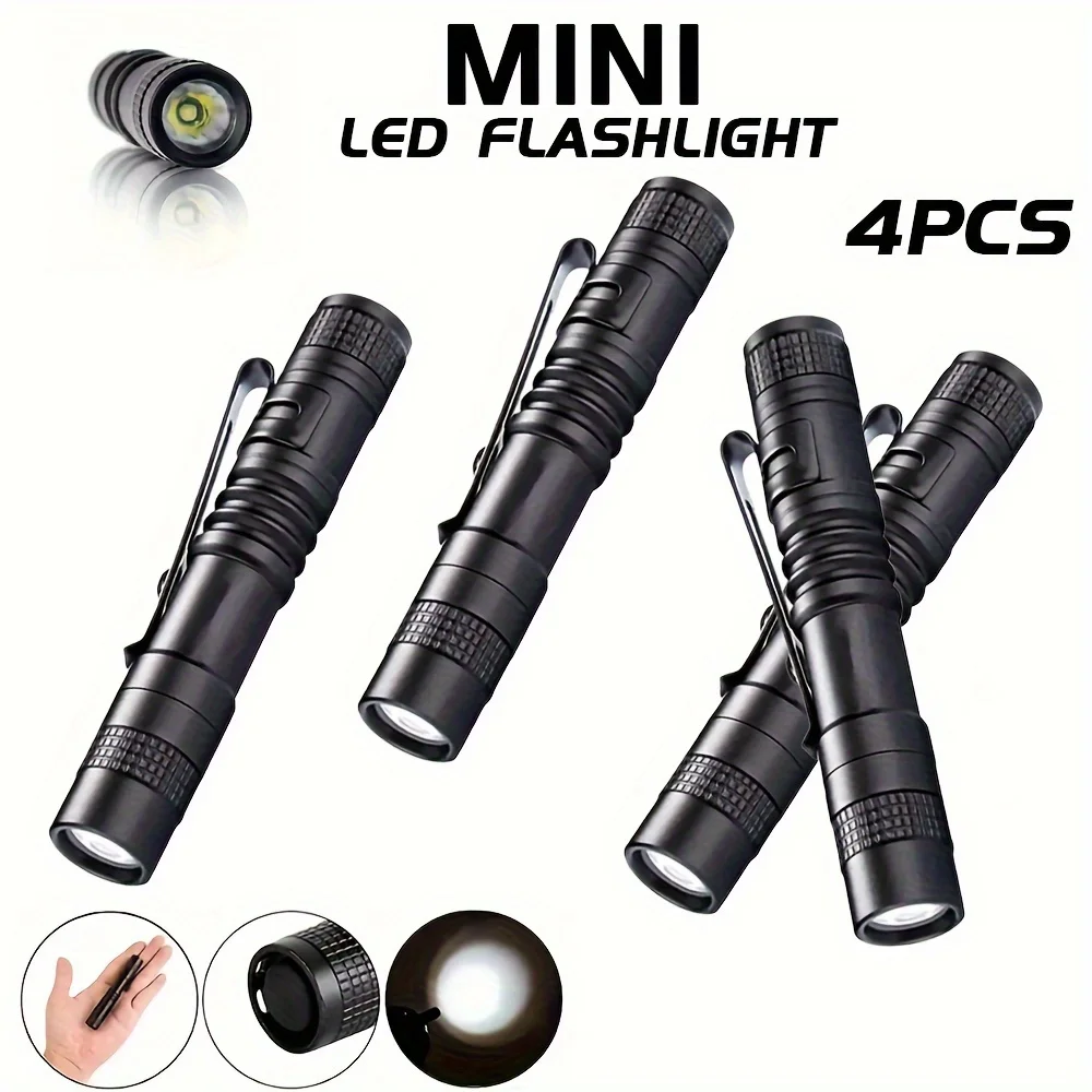 1-4PCS Mini Portable LED Pen L - Stationery Supply avis et prix