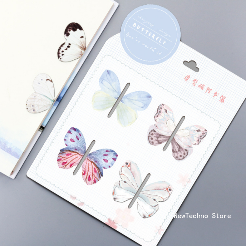 4pcs/Set Cartoon Butterfly Mag - Paperclip Magnetic Set avis et prix